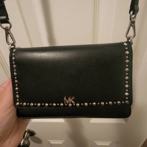 Michael Kors black studded crossbody